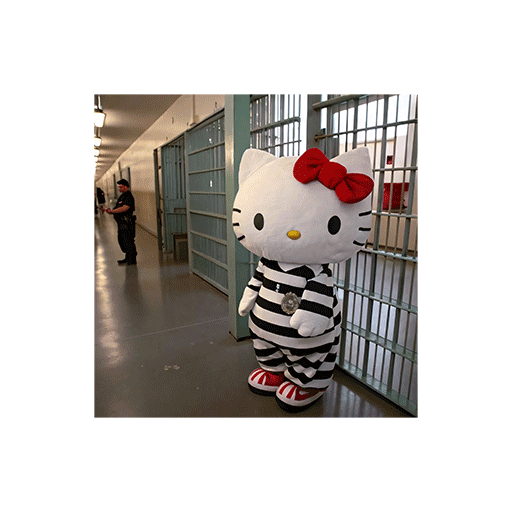 卡通公仔图案hello kitty公仔照片印花图案