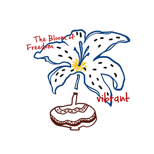 卡通花朵图案手绘花朵手写英文字母