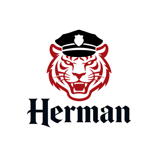 卡通老虎头像戴帽子老虎头像