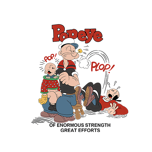 卡通动画片图案大力水手图案