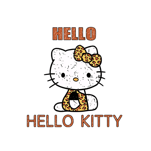 hello kitty图案手绘卡通动物