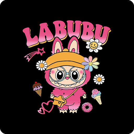 拉布布图案LABUBU图案卡通动画片图案