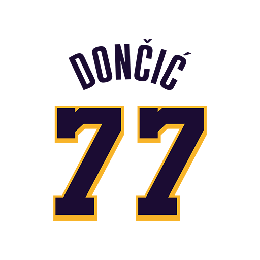 篮球数字77图案DONCIC印花素材