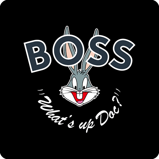 卡通英文字母图案BOSS英文字母图案兔子头像