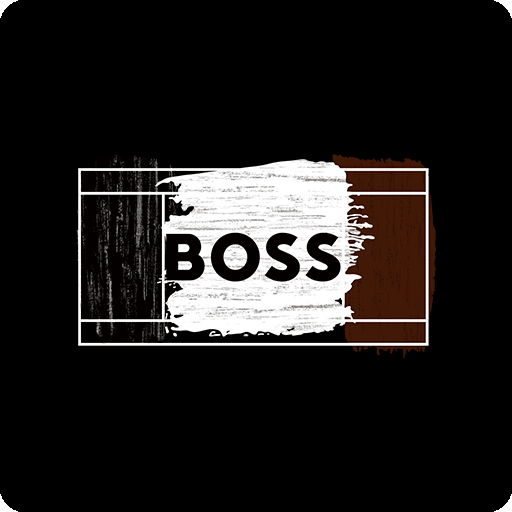 涂鸦英文字母图案BOSS英文字母图案方形图案